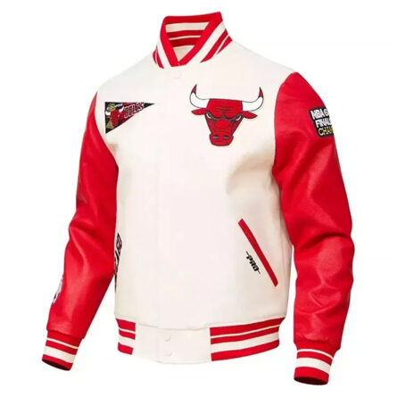 Men Chicago Bulls Vintage Varsity Jacket