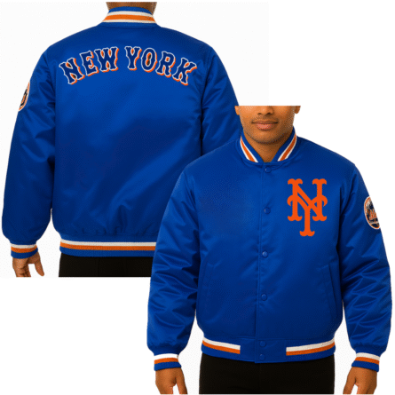mets satin varsity jacket