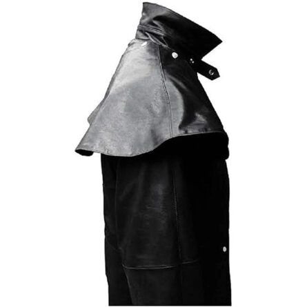 Men’s Black Leather Matrix Coats