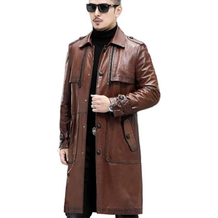 Men Duster Over Trench Coat