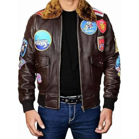 Men's Tom Cruise Multiple Patches jacket