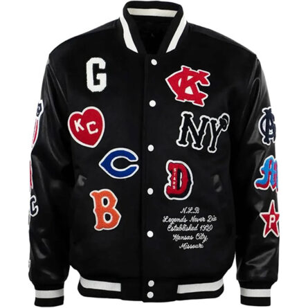 Negro League Allover Varsity Jacket - Image 1