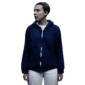 Navy blue zip-up fleece hoodie inspired by Eleven from Stranger Things