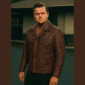 Men's Leather Shacket Brown Leather Jacket Genuine Leather Jacket Button-Up Leather Jacket Leather Shirt Jacket